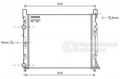 VAN WEZEL 43002470 -  Радиатор, охлаждение двигателя